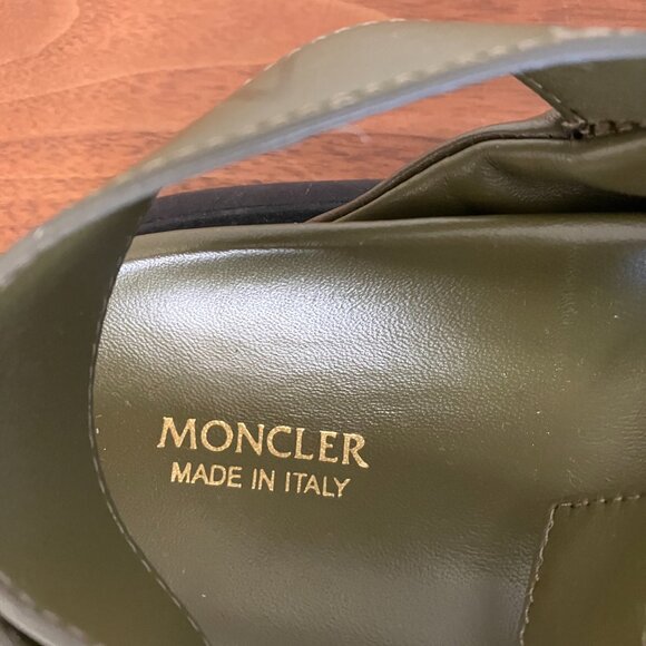 Moncler Crossover -strap Leather Sandals Size 7 - Picture 3 of 7